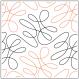 Loophole quilting pantograph pattern by Sarah Ann Myers
