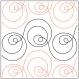 INVENTORY REDUCTION...Orbit quilting pantograph pattern by Sarah Ann Myers