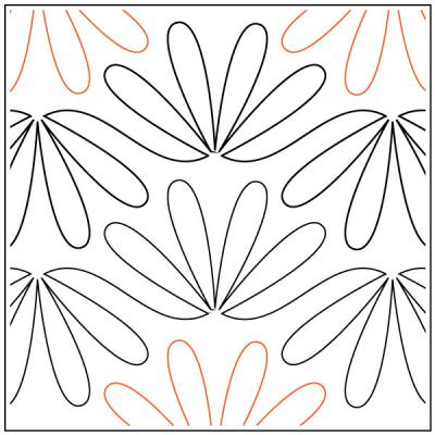 Ming quilting pantograph pattern by Sarah Ann Myers