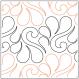 Feathery Feather PAPER longarm quilting pantograph design by Sarah Ann Myers