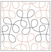 INVENTORY REDUCTION - Cakewalk PAPER longarm quilting pantograph design by Sarah Ann Myers