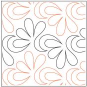 YEAR END INVENTORY REDUCTION - Cassava quilting pantograph pattern by Sarah Ann Myers
