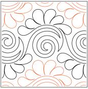 INVENTORY REDUCTION - Swanky PAPER longarm quilting pantograph design by Patricia Ritter Sarah Ann Myers