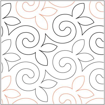 INVENTORY REDUCTION - Alfalfa PAPER longarm quilting pantograph design by Sarah Ann Myers