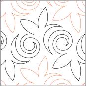 Asian Maple PAPER longarm quilting pantograph design by Sarah Ann Myers