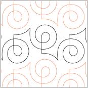 Swanky PAPER longarm quilting pantograph design by Patricia Ritter Sarah  Ann Myers