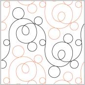 INVENTORY REDUCTION - Crazy Eights PAPER longarm quilting pantograph design by Sarah Ann Myers