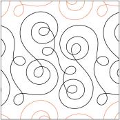 INVENTORY REDUCTION - Loose Thread PAPER longarm quilting pantograph design by Sarah Ann Myers
