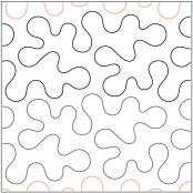 Overflow PAPER longarm quilting pantograph design by Sarah Ann Myers 1