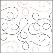 Seamless quilting pantograph pattern by Sarah Ann Myers
