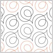 Soho quilting pantograph pattern by Sarah Ann Myers