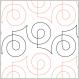 INVENTORY REDUCTION...Bebop quilting pantograph pattern by Sarah Ann Myers