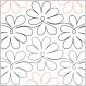 Lilac quilting pantograph pattern by Sarah Ann Myers