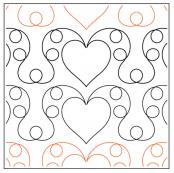 Elegant-Hearts-paper-longarm-quilting-pantograph-design-Timeless-Quilting-Designs