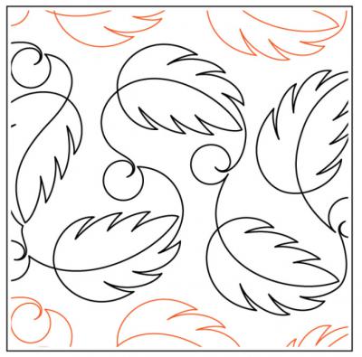 INVENTORY REDUCTION - Birds of a Feather PAPER longarm quilting pantograph design by Timeless Quilting Designs