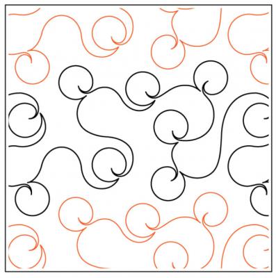 Crystal Balls PAPER longarm quilting pantograph design by Timeless Quilting Designs