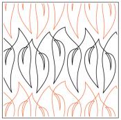 Aussie-Gum-Leaves-paper-longarm-quilting-pantograph-design-Timeless-Quilting-Designs