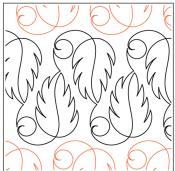 Birds of a Feather Border PAPER longarm quilting pantograph design by Timeless Quilting Designs 1