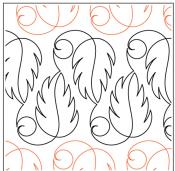 Birds of a Feather Border PAPER longarm quilting pantograph design by Timeless Quilting Designs