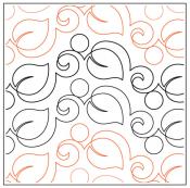 Blowing in the Wind Petite PAPER longarm quilting pantograph design by Timeless Quilting Designs 1