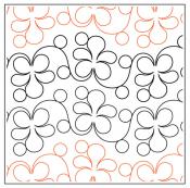 Caroline Petite PAPER longarm quilting pantograph design by Timeless Quilting Designs