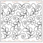 dancing-daisies-paper-longarm-quilting-pantograph-design-Timeless-Quilting-Designs