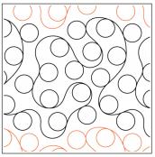 Dottie Dottie PAPER longarm quilting pantograph design by Timeless Quilting Designs