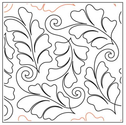 Come Dance With Me PAPER longarm quilting pantograph design by Timeless Quilting Designs