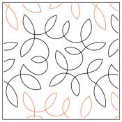 Carefree PAPER longarm quilting pantograph design by Timeless Quilting Designs