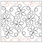 Daisies-Galore-paper-longarm-quilting-pantograph-design-Timeless-Quilting-Designs