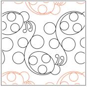 Timeless-Ladybugs-paper-longarm-quilting-pantograph-design-Timeless-Quilting-Designs