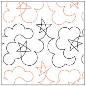 Timeless-Stars-and-Clouds-paper-longarm-quilting-pantograph-design-Timeless-Quilting-Designs