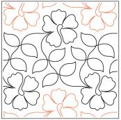 Timeless-Summer-Blooms--paper-longarm-quilting-pantograph-design-Timeless-Quilting-Designs