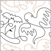 INVENTORY REDUCTION - Fright Nite PAPER longarm quilting pantograph design by Lisa Calle