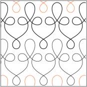 Filigree PAPER longarm quilting pantograph design by Patricia Ritter of Urban Elementz