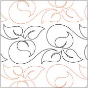 Loose Leaf quilting pantograph pattern by Patricia Ritter of Urban Elementz