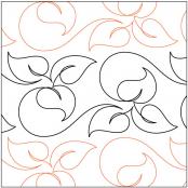 Loose Leaf PAPER longarm quilting pantograph design by Patricia Ritter of Urban Elementz