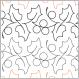 INVENTORY REDUCTION - Christmas Holly Petite quilting pantograph pattern by Patricia Ritter of Urban Elementz