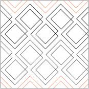 Diagonal Plaid PAPER longarm quilting pantograph design by Patricia Ritter of Urban Elementz