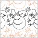 Snowmen & Snowflakes quilting pantograph pattern by Patricia Ritter of Urban Elementz
