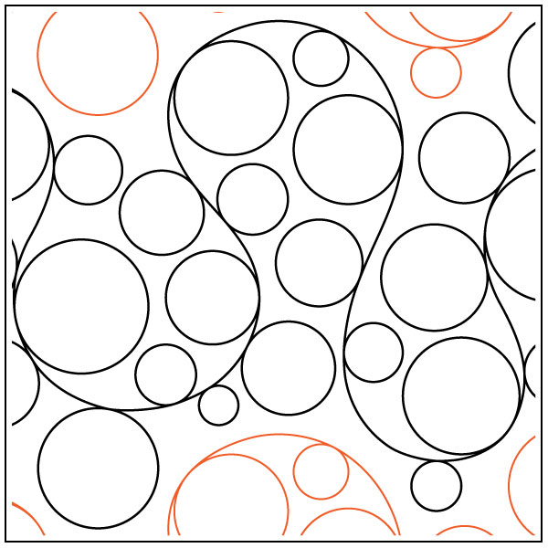 Whole-Lotta-Bubbles-quilting-pantograph-pattern-Patricia-Ritter-Urban-Elementz