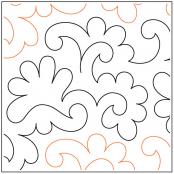 INVENTORY REDUCTION - Snapdragons PAPER longarm quilting pantograph design by Patricia Ritter of Urban Elementz