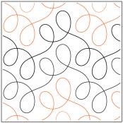 INVENTORY REDUCTION - Modern Twist Unraveled PAPER longarm quilting pantograph design by Patricia Ritter of Urban Elementz