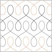 Modern Twist PAPER longarm quilting pantograph design by Patricia Ritter of Urban Elementz