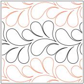 INVENTORY REDUCTION - Brocade Petite PAPER longarm quilting pantograph design by Patricia Ritter of Urban Elementz