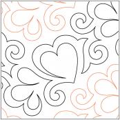 INVENTORY REDUCTION - PS I Love You PAPER longarm quilting pantograph design by Patricia Ritter