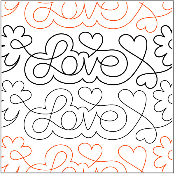 Love-Notes-quilting-pantograph-pattern-Patricia-Ritter-Urban-Elementz