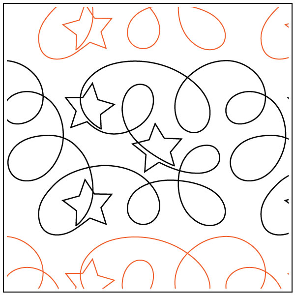Ragtime-Stars-quilting-pantograph-pattern-Patricia-Ritter-Urban-Elementz