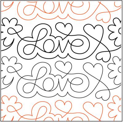 INVENTORY REDUCTION...Love Notes pantograph pattern by Patricia Ritter of Urban Elementz