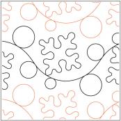 Snowdrift PAPER longarm quilting pantograph design by Patricia Ritter